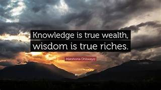 Riches of wisdom